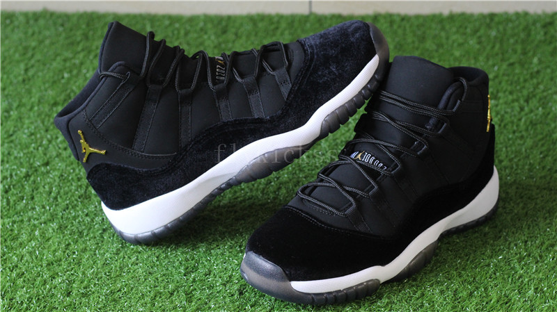 Authentic Air Jordan 11 Velvet Black